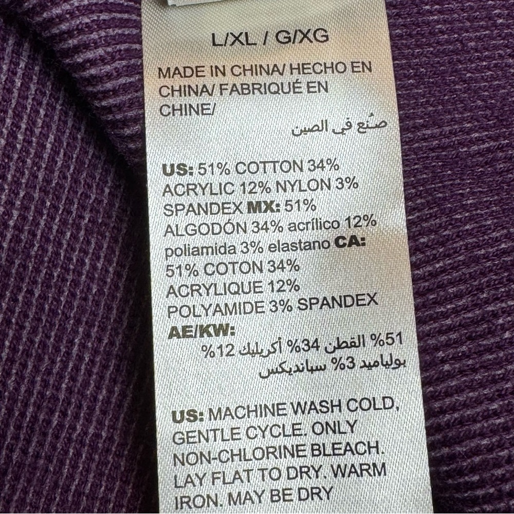 Chico's Reversible Ruana Mystique Purple - Picture 10 of 11